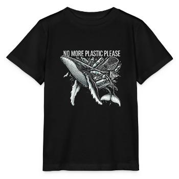 Bitte kein Plastik mehr - Stanley/Stella Kinder T-Shirt MINI CREATOR  - Schwarz - Vorne - Mikhail (115cm)