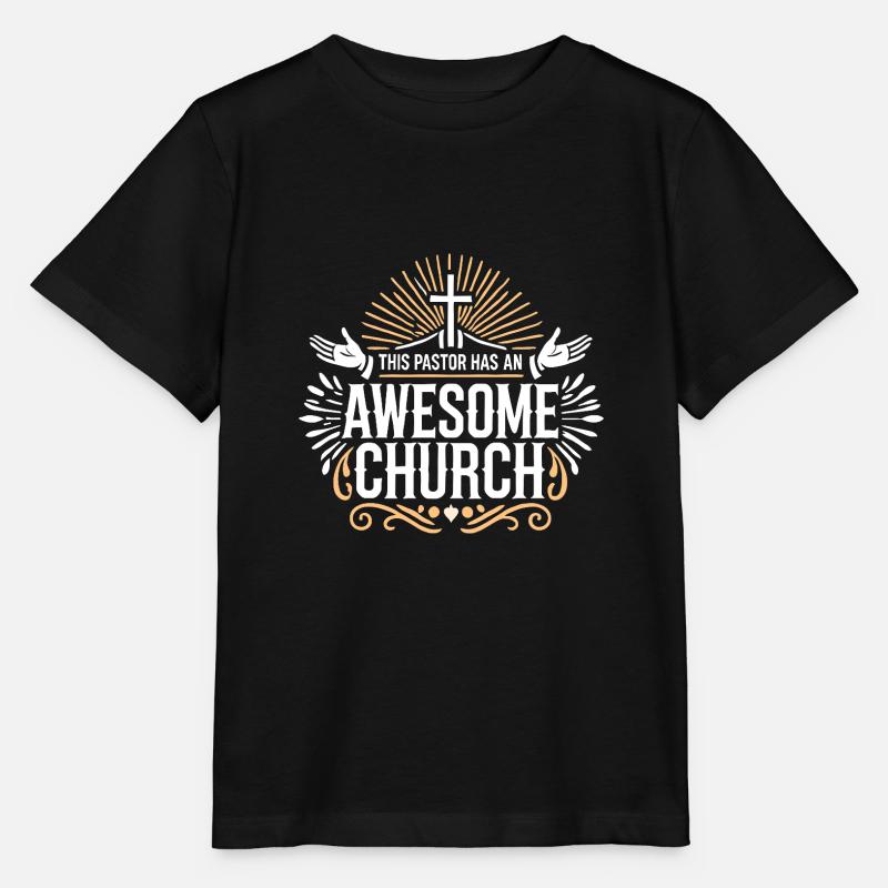 Dieser Pastor hat eine großartige Kirche - Stanley/Stella Kinder T-Shirt MINI CREATOR - Schwarz