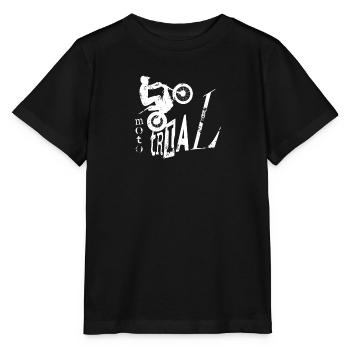 Motorcycle trial - Stanley/Stella MINI CREATOR Kids’ T-Shirt - black - Front - Mikhail (115cm)