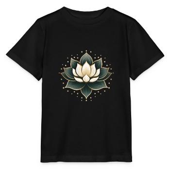 Lotusblüte - Stanley/Stella Kinder T-Shirt MINI CREATOR  - Schwarz - Vorne - Mikhail (115cm)