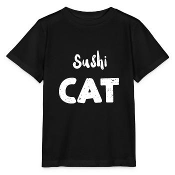 Sushi Cat - Sushi - T-shirt bio MINI CREATOR Stanley/Stella Enfant - noir - Devant - Mikhail (115cm)