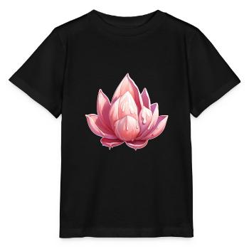 Lotusblüte - Stanley/Stella Kinder T-Shirt MINI CREATOR  - Schwarz - Vorne - Mikhail (115cm)