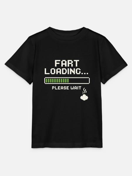 Fart Loading Bitte warten - Stanley/Stella Kinder T-Shirt MINI CREATOR - Schwarz