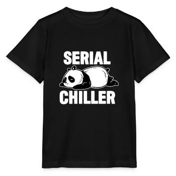 Panda Funny - Refroidisseur en série - T-shirt bio MINI CREATOR Stanley/Stella Enfant - noir - Devant - Mikhail (115cm)
