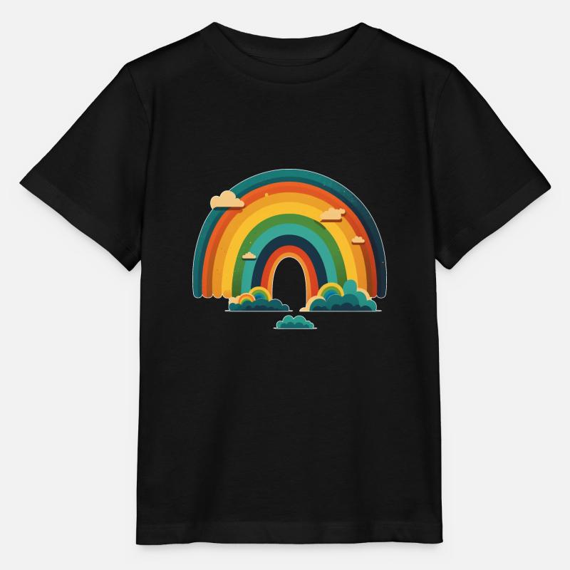 RAINBOW - Stanley/Stella MINI CREATOR Kids’ T-Shirt - black