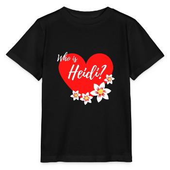 Who Is Heidi - idée cadeau pour les filles - T-shirt bio MINI CREATOR Stanley/Stella Enfant - noir - Devant - Mikhail (115cm)