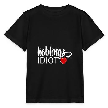 Idiot préféré - T-shirt bio MINI CREATOR Stanley/Stella Enfant - noir - Devant - Mikhail (115cm)