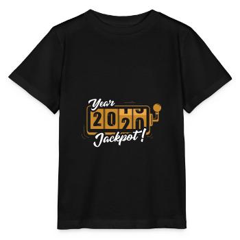 Jackpot pour 2020 - T-shirt bio MINI CREATOR Stanley/Stella Enfant - noir - Devant - Mikhail (115cm)