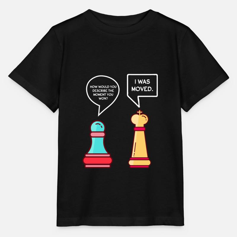 Lustige Schachfiguren - Stanley/Stella Kinder T-Shirt MINI CREATOR - Schwarz