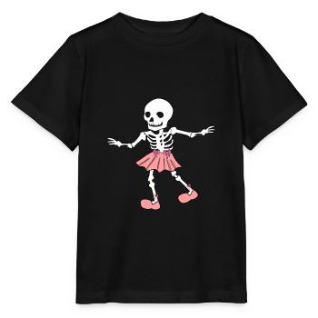 Prima Ballerina Skelet I Ballett Fun I Halloween - Stanley/Stella Kinder T-Shirt MINI CREATOR  - Schwarz - Vorne - Mikhail (115cm)