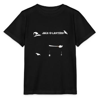 Jack-O-Lantern - Halloween - Stanley/Stella MINI CREATOR Kids’ T-Shirt - black - Front - Mikhail (115cm)