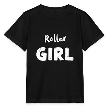 Roller Girl - Skating - Stanley/Stella Kinder T-Shirt MINI CREATOR  - Schwarz - Vorne - Mikhail (115cm)