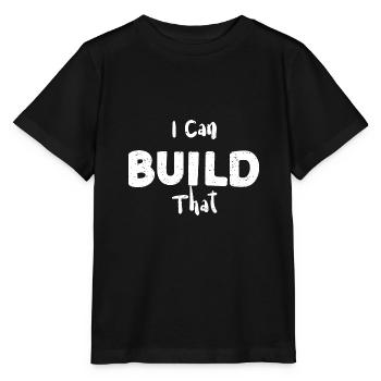 Je peux construire ça - Charpentier - T-shirt bio MINI CREATOR Stanley/Stella Enfant - noir - Devant - Mikhail (115cm)