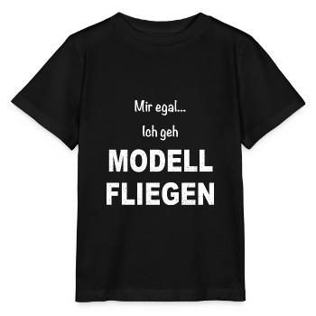 Modellflug Pilot Modellbau Flugzeug Modellbauer - Stanley/Stella Kinder T-Shirt MINI CREATOR  - Schwarz - Vorne - Mikhail (115cm)