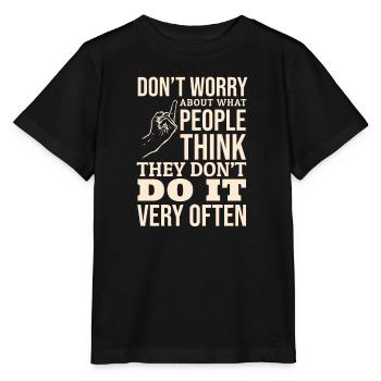 Don t worry - Stanley/Stella MINI CREATOR Kids’ T-Shirt - black - Front - Mikhail (115cm)
