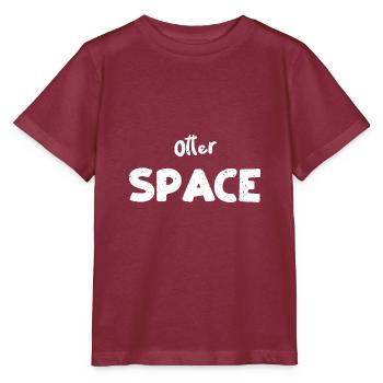 Otter Space - Science - Stanley/Stella Kinder T-Shirt MINI CREATOR  - Burgunderrot - Vorne - Kain (125cm)