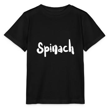 Spinach - Vegetables - Stanley/Stella MINI CREATOR Kids’ T-Shirt - black - Front - Mikhail (115cm)
