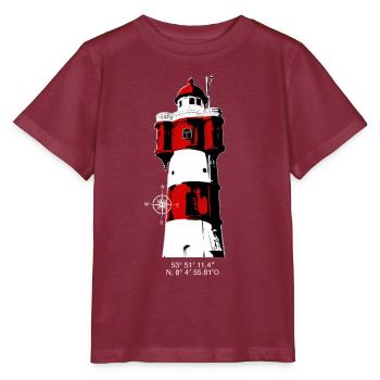 Phare Roter Sand2 - T-shirt bio MINI CREATOR Stanley/Stella Enfant - bordeaux - Devant - Kain (125cm)