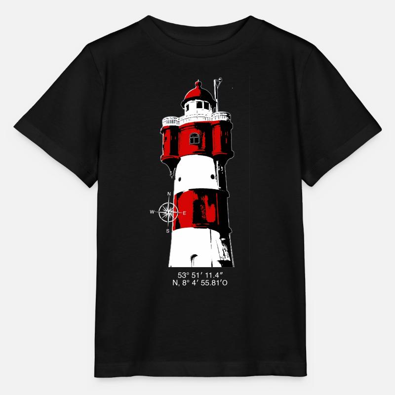 Lighthouse Roter Sand2 - Stanley/Stella MINI CREATOR Kids’ T-Shirt - black