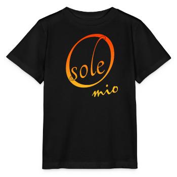 O sole mio flirten Flirtspruch - Stanley/Stella Kinder T-Shirt MINI CREATOR  - Schwarz - Vorne - Mikhail (115cm)