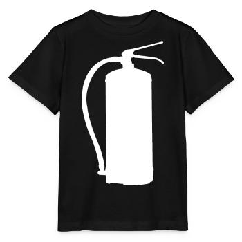 Conception d’extincteur - La sécurité d’abord dans le style - T-shirt bio MINI CREATOR Stanley/Stella Enfant - noir - Devant - Mikhail (115cm)