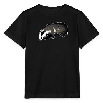 blaireau - T-shirt bio MINI CREATOR Stanley/Stella Enfant - noir - Devant - Mikhail (115cm)