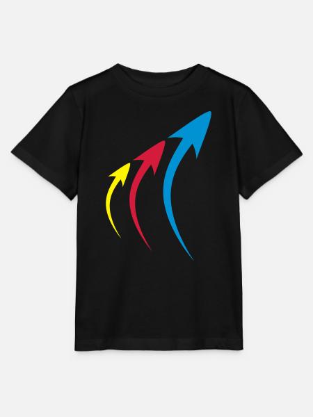 pfeile formen symbole - Stanley/Stella Kinder T-Shirt MINI CREATOR  - Schwarz