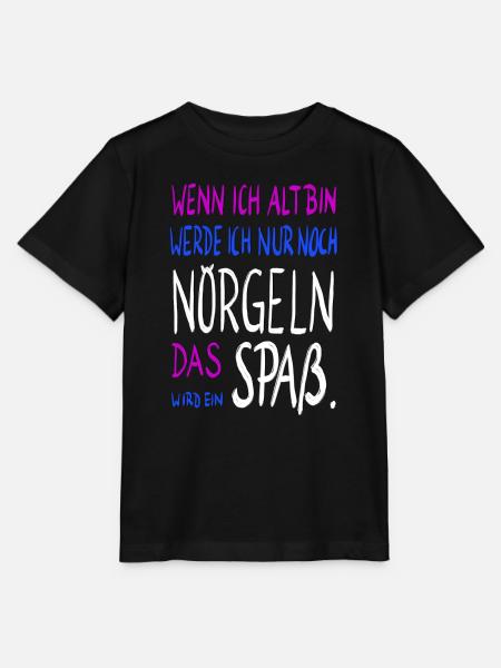 wenn ich alt bin .... - Stanley/Stella Kinder T-Shirt MINI CREATOR  - Schwarz