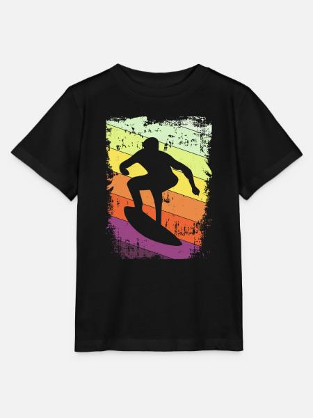 Surfer Surfen - Stanley/Stella Kinder T-Shirt MINI CREATOR - Schwarz
