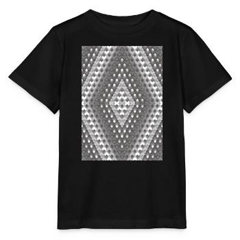 Grauer Farbverlauf - Stanley/Stella Kinder T-Shirt MINI CREATOR  - Schwarz - Vorne - Mikhail (115cm)