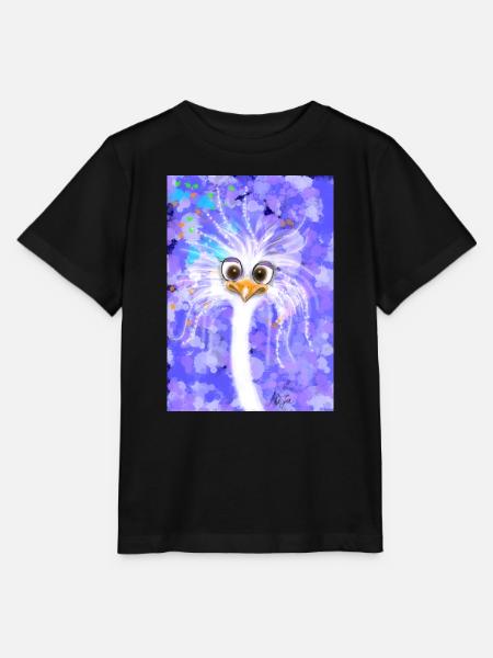Fabelhafter flauschiger Strauß - Stanley/Stella Kinder T-Shirt MINI CREATOR  - Schwarz