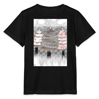 Festliche Weihnachtsbaum-Dekorationen - Stanley/Stella Kinder T-Shirt MINI CREATOR  - Schwarz - Vorne - Mikhail (115cm)