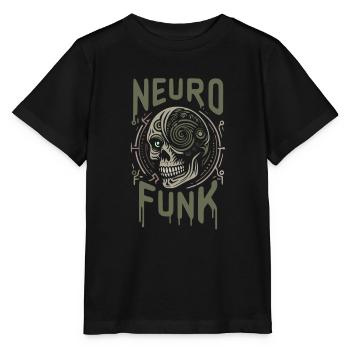 neurofunk tête de mort cyborg drum and bass music - T-shirt bio MINI CREATOR Stanley/Stella Enfant - noir - Devant - Mikhail (115cm)