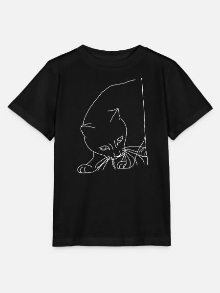 Katze - Stanley/Stella Kinder T-Shirt MINI CREATOR - Schwarz
