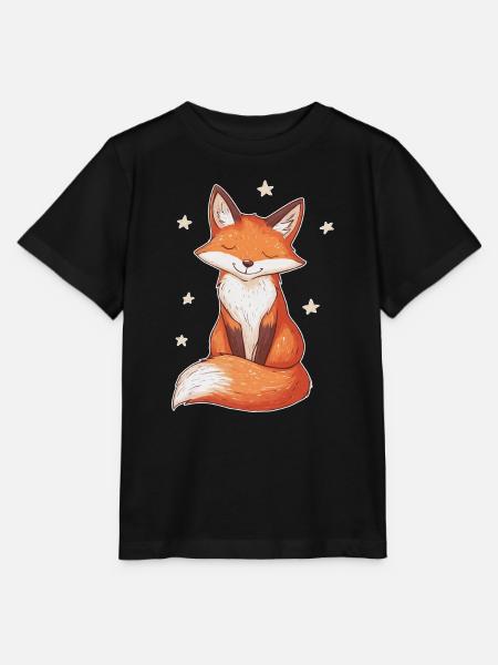 Fuchs und Sterne - Stanley/Stella Kinder T-Shirt MINI CREATOR  - Schwarz