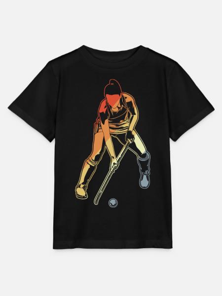 Feldhockeyspielerin - Stanley/Stella Kinder T-Shirt MINI CREATOR - Schwarz
