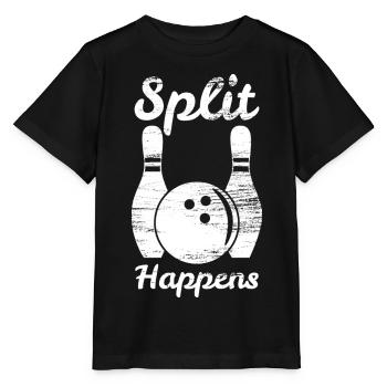 Bowling Split - Stanley/Stella MINI CREATOR Kids’ T-Shirt - black - Front - Mikhail (115cm)