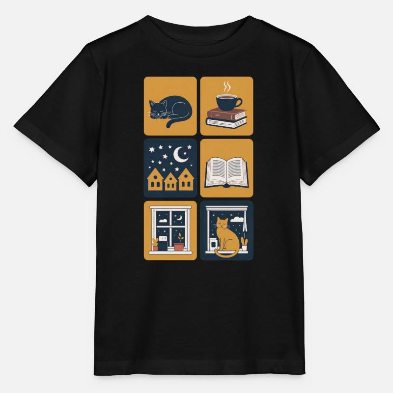 Cozy Night - Stanley/Stella Kinder T-Shirt MINI CREATOR - Schwarz