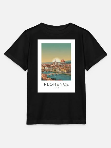 Abenddämmerung über Florenz Dom - Stanley/Stella Kinder T-Shirt MINI CREATOR - Schwarz