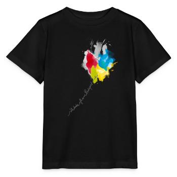Color Cascade Kaleidoscope - Stanley/Stella MINI CREATOR Kids’ T-Shirt - black - Front - Mikhail (115cm)
