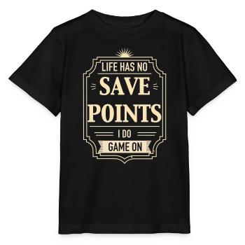 La vie n’a pas de points de sauvegarde - T-shirt bio MINI CREATOR Stanley/Stella Enfant - noir - Devant - Mikhail (115cm)