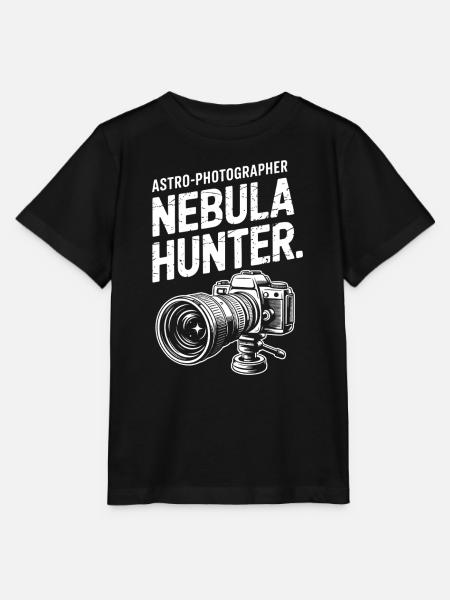 Nebula Hunter Astro-Fotografen-Tee - Stanley/Stella Kinder T-Shirt MINI CREATOR - Schwarz