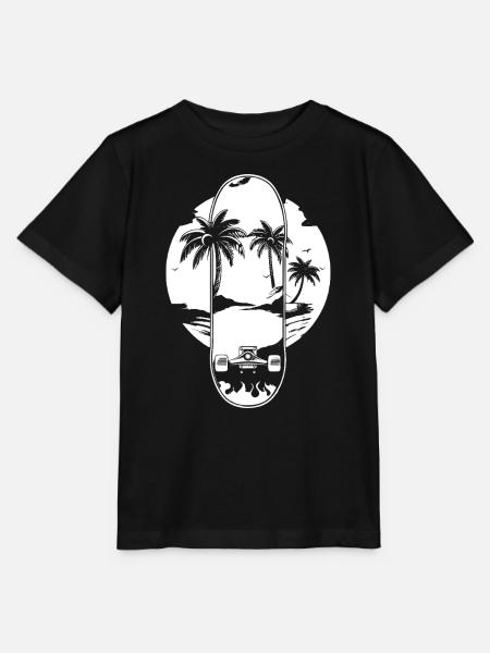 Skateboarding Grafik - Stanley/Stella Kinder T-Shirt MINI CREATOR - Schwarz