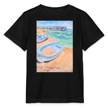 Souvenirs de Fort-de-l'Eau - Bordj El Kiffan, Alge - T-shirt bio MINI CREATOR Stanley/Stella Enfant - noir - Devant - Mikhail (115cm)