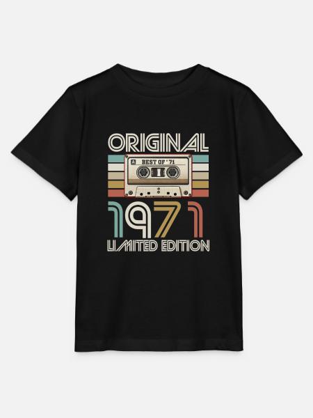 Originale limitierte Ausgabe von 1977 - Stanley/Stella Kinder T-Shirt MINI CREATOR  - Schwarz