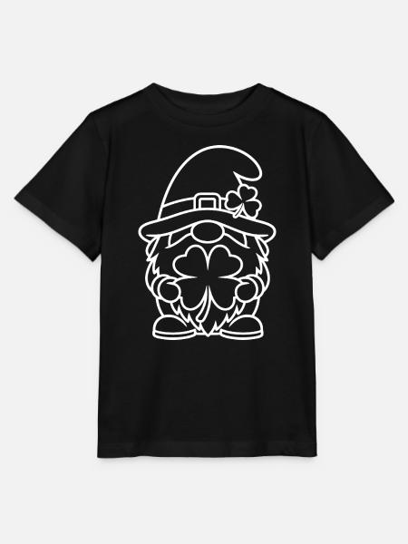 Süßer Zwerg mit Glücksklee - Stanley/Stella Kinder T-Shirt MINI CREATOR - Schwarz