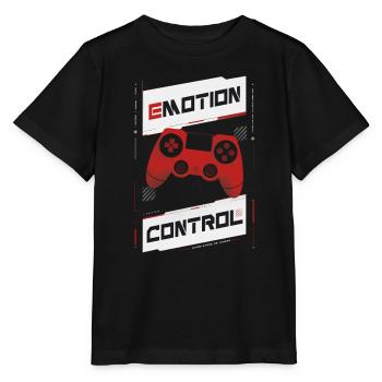eMOTION CONTROL - Stanley/Stella Kinder T-Shirt MINI CREATOR  - Schwarz - Vorne - Mikhail (115cm)