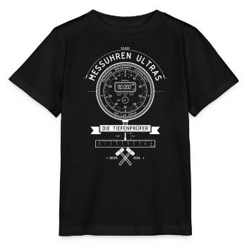 Präzisionsuhr Dial Retro - Stanley/Stella Kinder T-Shirt MINI CREATOR  - Schwarz - Vorne - Mikhail (115cm)