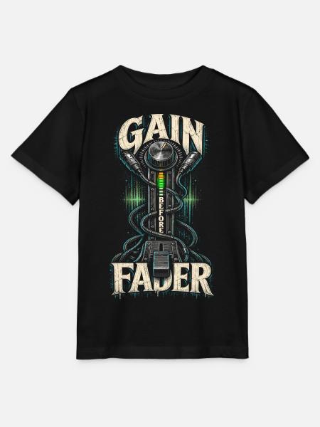 Tontechniker Audiotechnik Gain Before Fader - Stanley/Stella Kinder T-Shirt MINI CREATOR - Schwarz