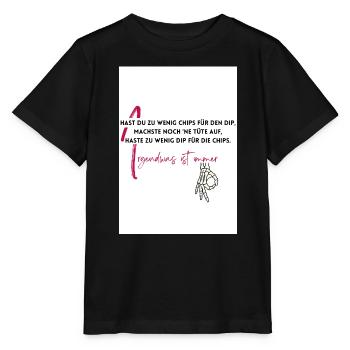 Irgendwas ist immer - Stanley/Stella Kinder T-Shirt MINI CREATOR  - Schwarz - Vorne - Mikhail (115cm)